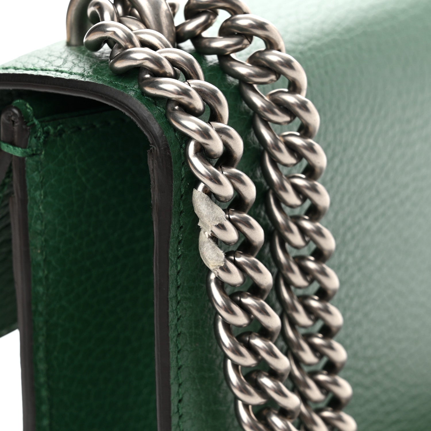 Gucci Dollar Calfskin Enamel Small Dionysus Shoulder Bag Emerald Electric Blue 12 of 12