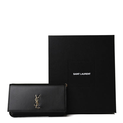 Saint Laurent Smooth Calfskin Monogram Phone Holder Crossbody Black 13 of 13