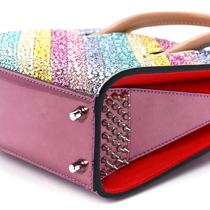 Christian Louboutin Calfskin Crystal Nano Paloma Rainbow 10 of 10
