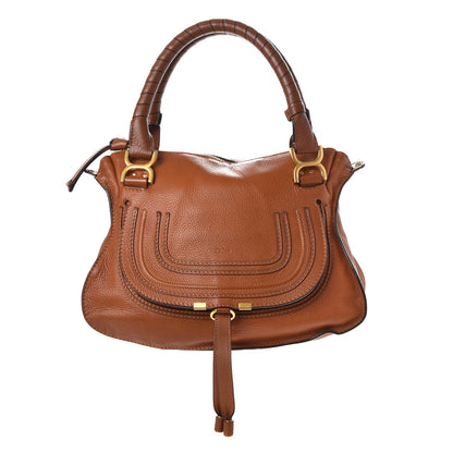 Chloe Calfskin Medium Marcie Satchel Tan 1 of 13
