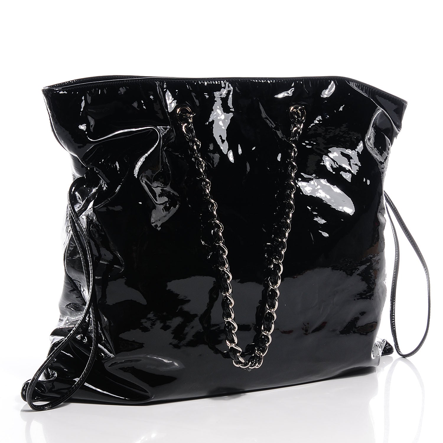 Chanel Patent Bonbons Shopper Tote Black 3 of 7