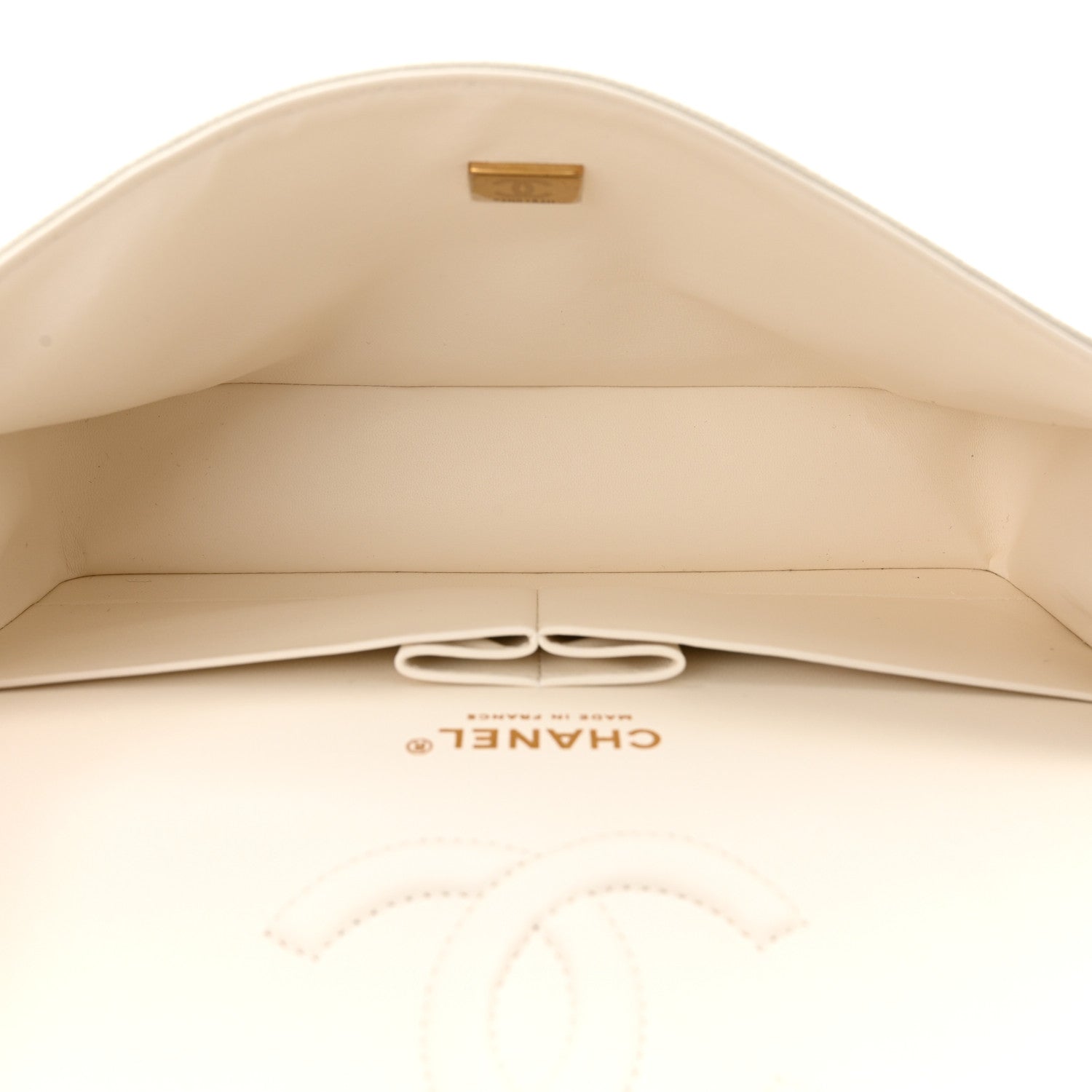 Chanel Caviar Quilted Medium Double Flap White 5 of 10