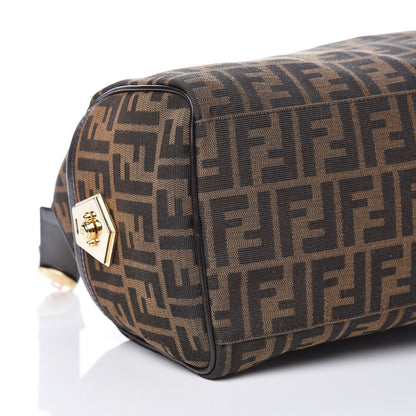 Fendi Zucca Cuoio Lucido Medium Chef Boston Tobacco Moro 10 of 11