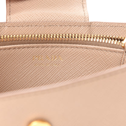 Prada Saffiano Metal Mini Chain Wallet Cammeo 8 of 9