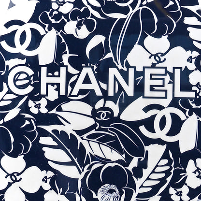 Chanel PVC Carbon Vinyl Acetate Coco Beach Wakesurf Surfboard Blue White 4 of 7