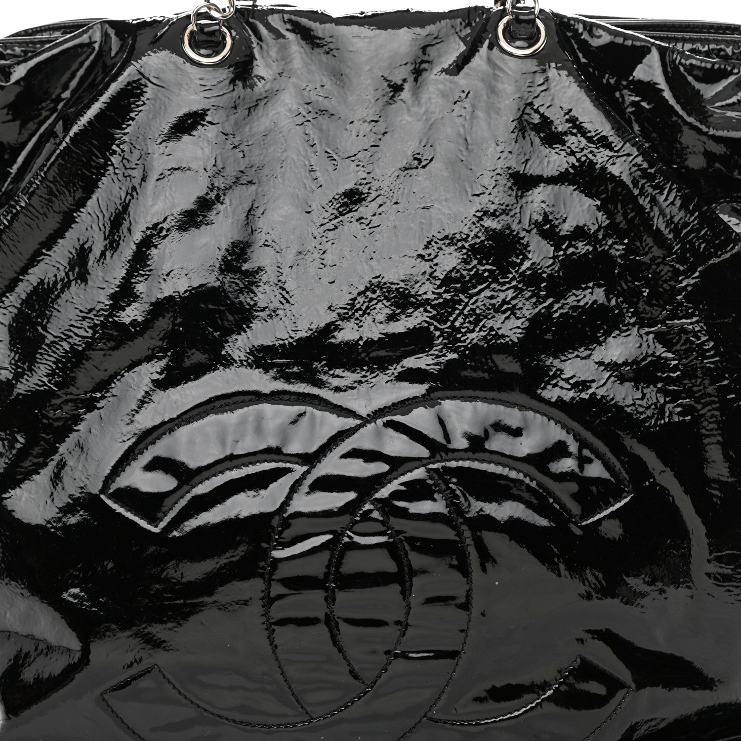 Chanel Patent Bonbons Shopper Tote Black 9 of 9