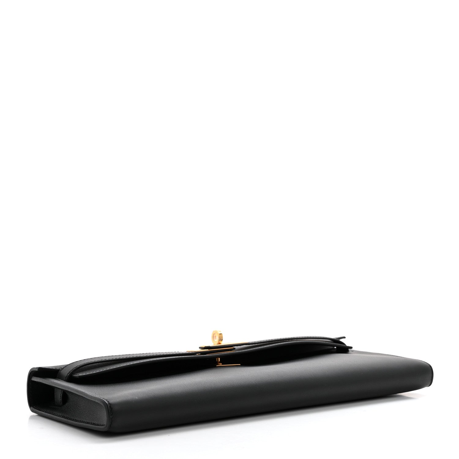 Hermes Swift Kelly Cut Clutch Pochette Black 4 of 7