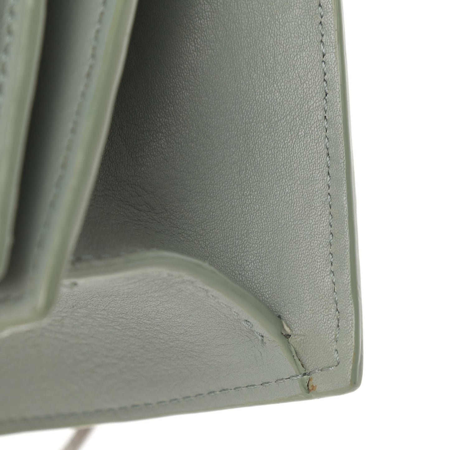 Goatskin Mini Soleil Flap Bag Light Green