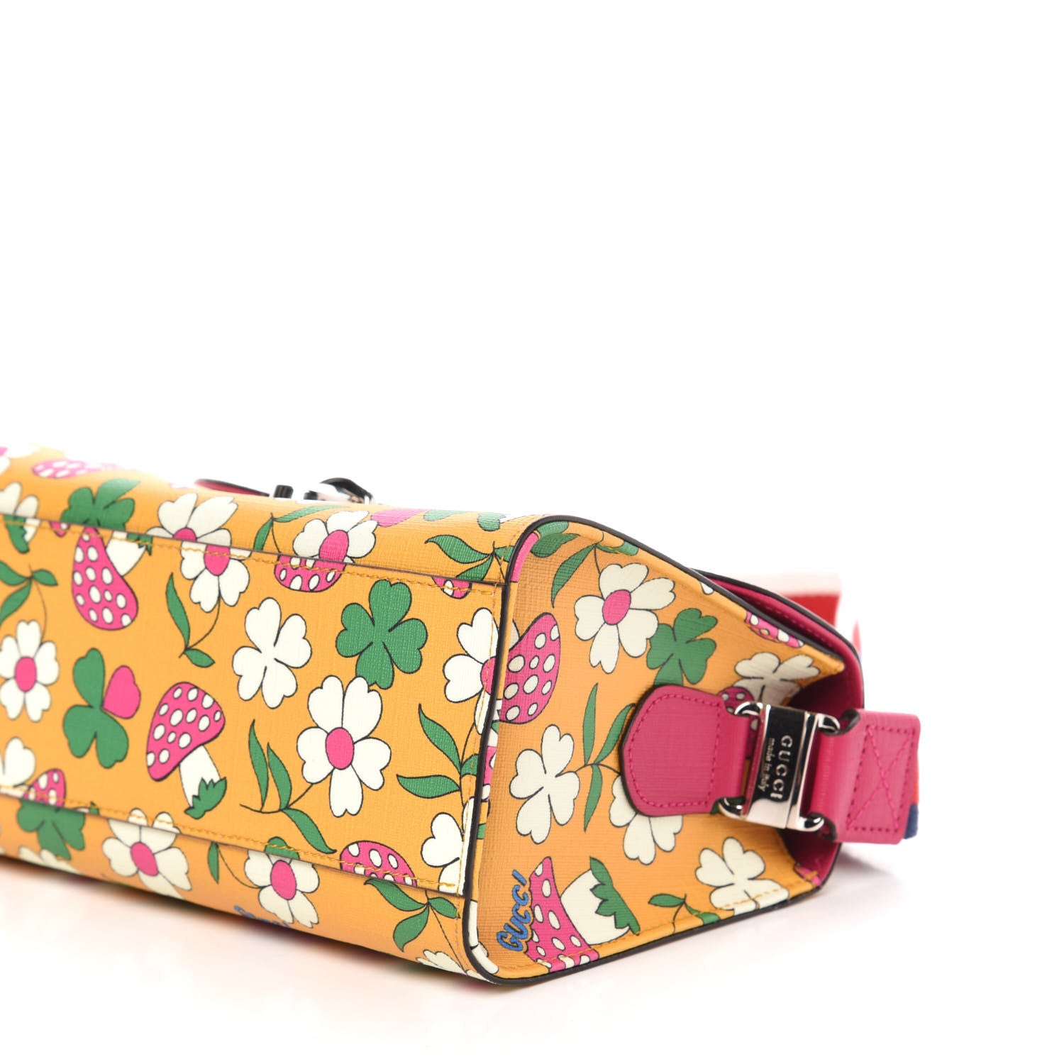 Gucci Canvas Childrens Flower Mushroom Print Shoulder Bag 10 of 11