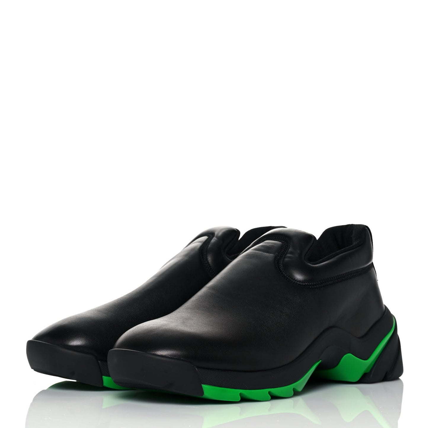 Nappa Mens Flash Slip On Sneakers 44 Black Grass