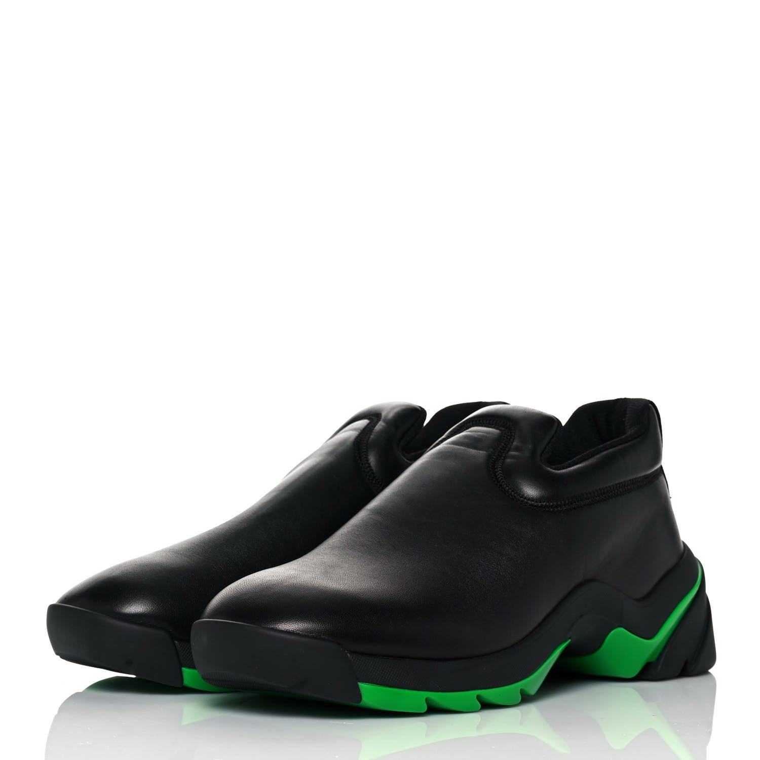 Bottega Veneta Nappa Mens Flash Slip On Sneakers 44 Black Grass 3 of 7