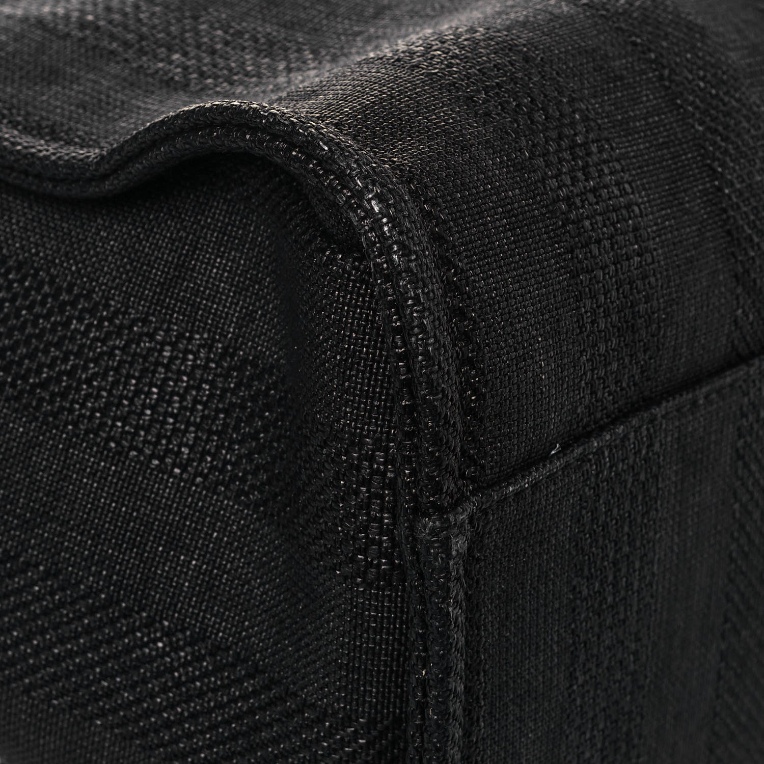 Chanel Mixed Fibers Calfskin Striped Medium Deauville Tote Black 9 of 11