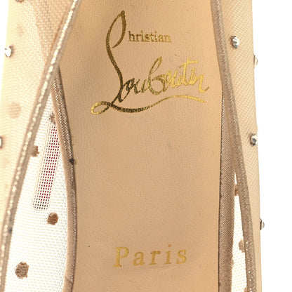 Christian Louboutin Rete Very Strass 120 Peep Toe 42 Nude 8 of 8