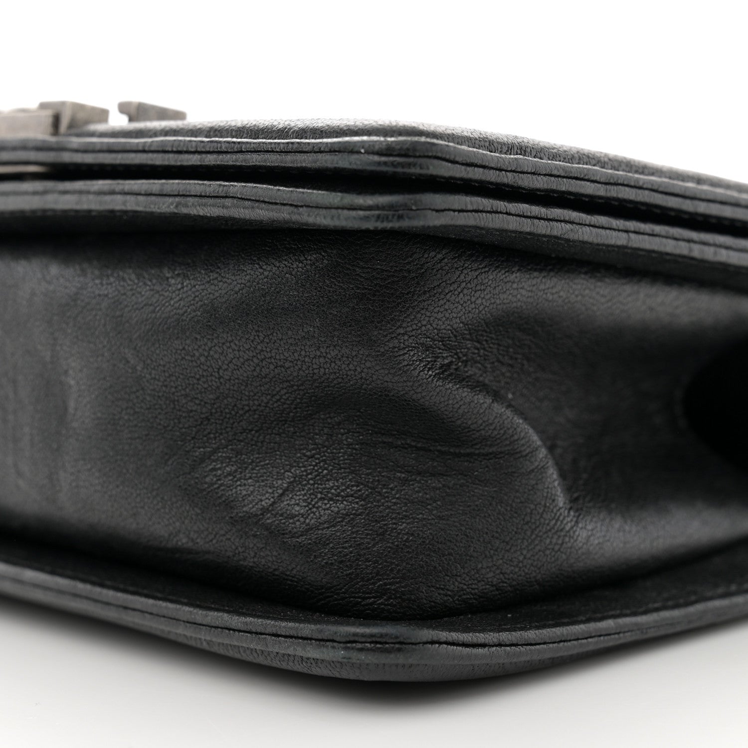 Chanel Crumpled Lambskin Small Studded Boy Flap Black 10 of 13