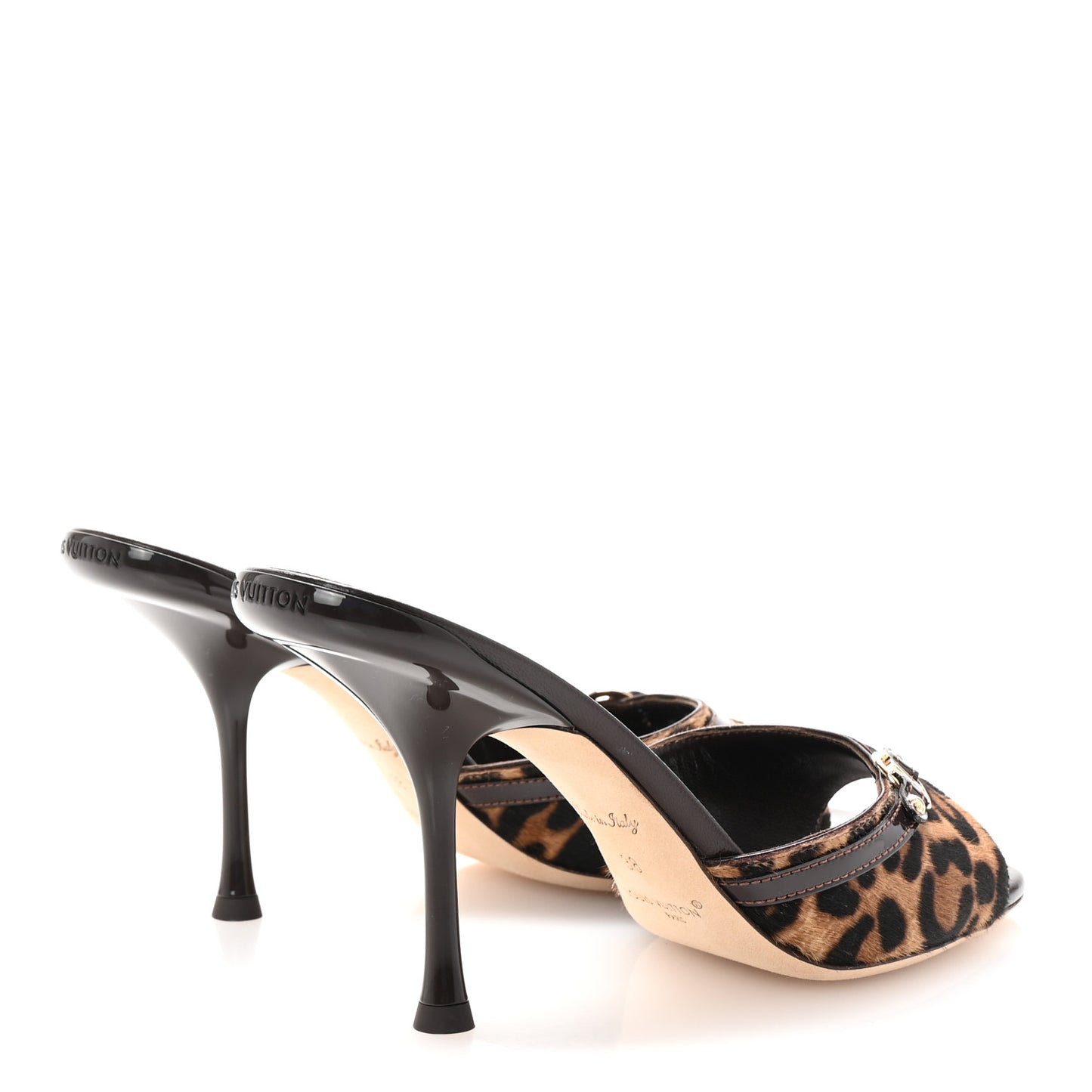 Calf Hair 6AM Mules 38 Leopard