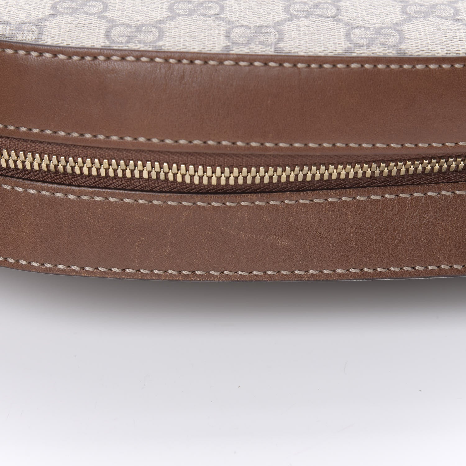 Gucci GG Supreme Monogram Cuoio Toscano Mini Chain Shoulder Bag Beige Ebony Cuir 13 of 13
