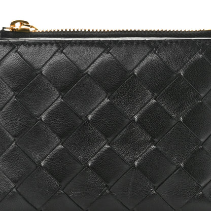 Bottega Veneta Nappa Intrecciato Small Bi-Fold Zip Wallet Black 8 of 8