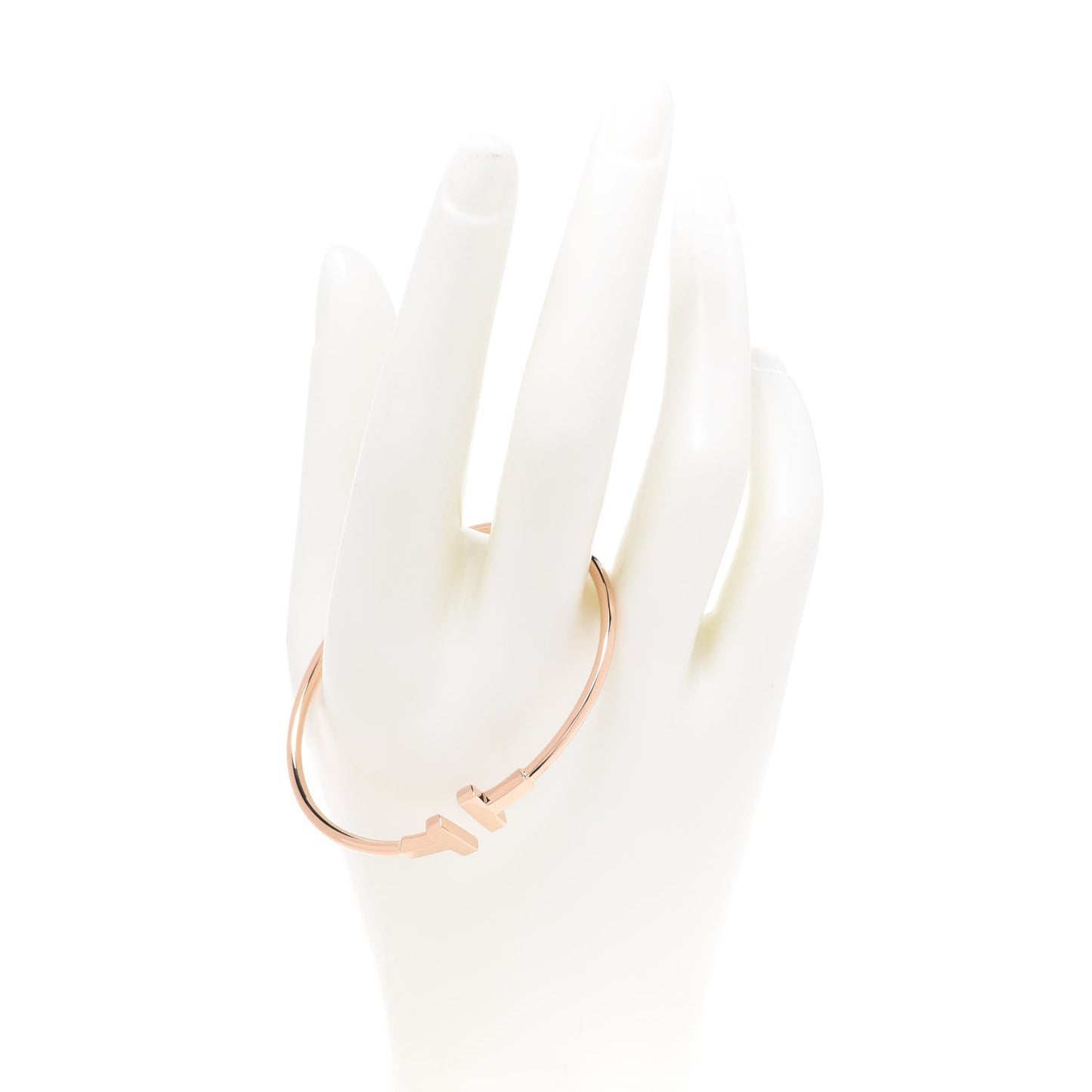 18K Rose Gold T Wire Bracelet