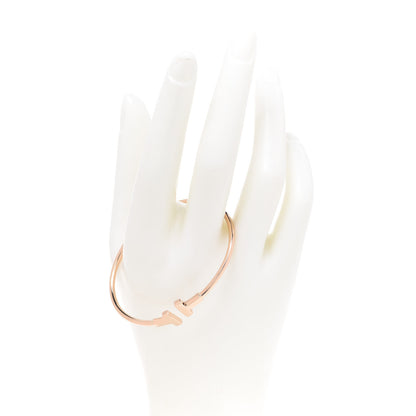 Tiffany 18K Rose Gold T Wire Bracelet 2 of 4