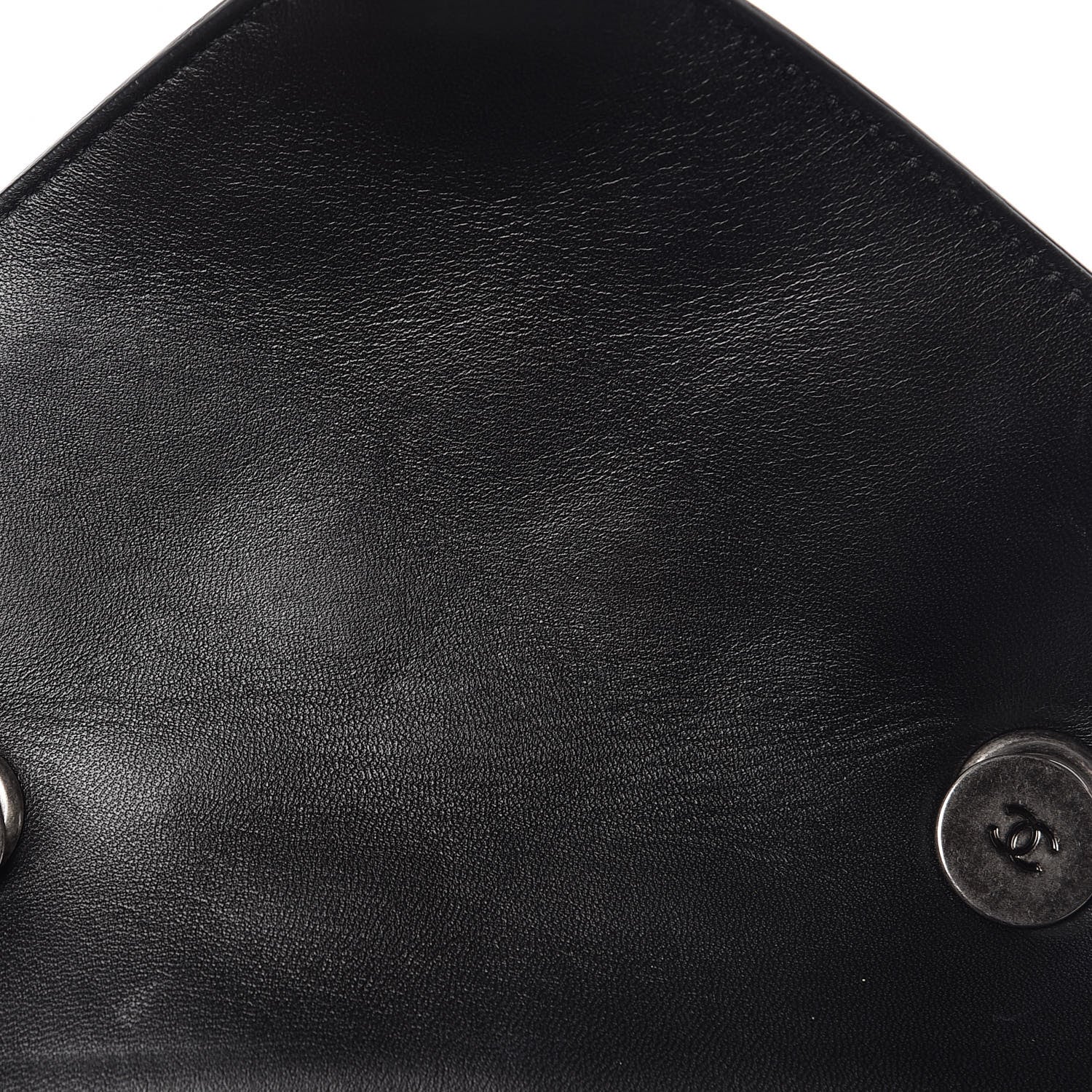 Chanel Lambskin Quilted Messenger Flap Black 8 of 11