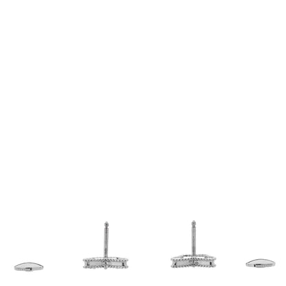 Van Cleef & Arpels 18K White Gold Turquoise Sweet Alhambra Butterfly Earrings 3 of 4