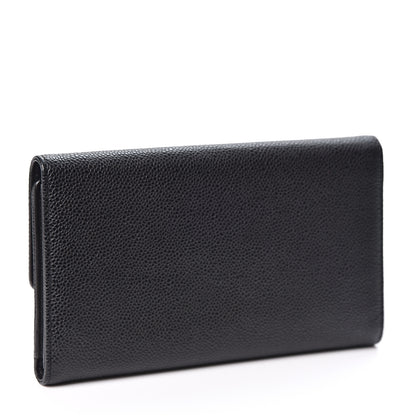 Chanel Caviar Timeless CC Large Gusset Flap Wallet Black 2 of 12