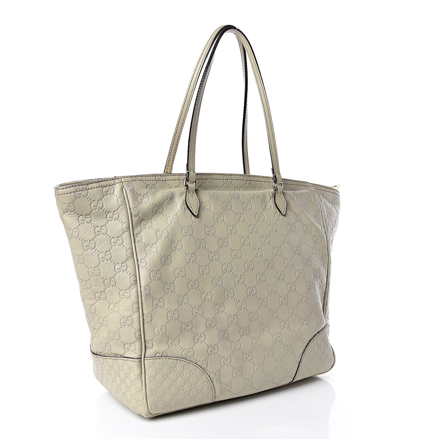Guccissima Medium Bree Zippered Tote Storm Grey