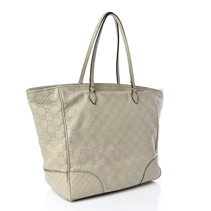 Gucci Guccissima Medium Bree Zippered Tote Storm Grey 3 of 10