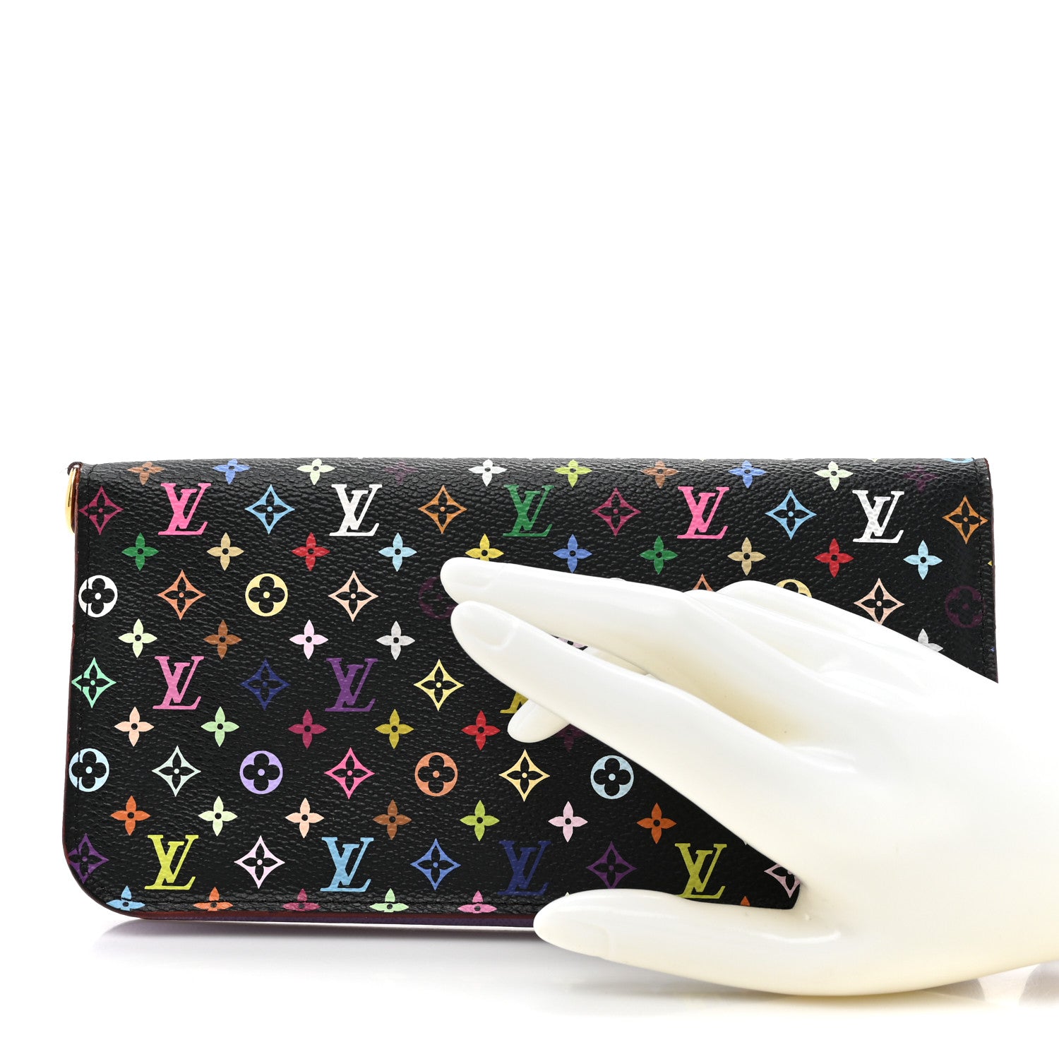 Louis Vuitton Monogram Multicolor Insolite Wallet Black Violet 2 of 12