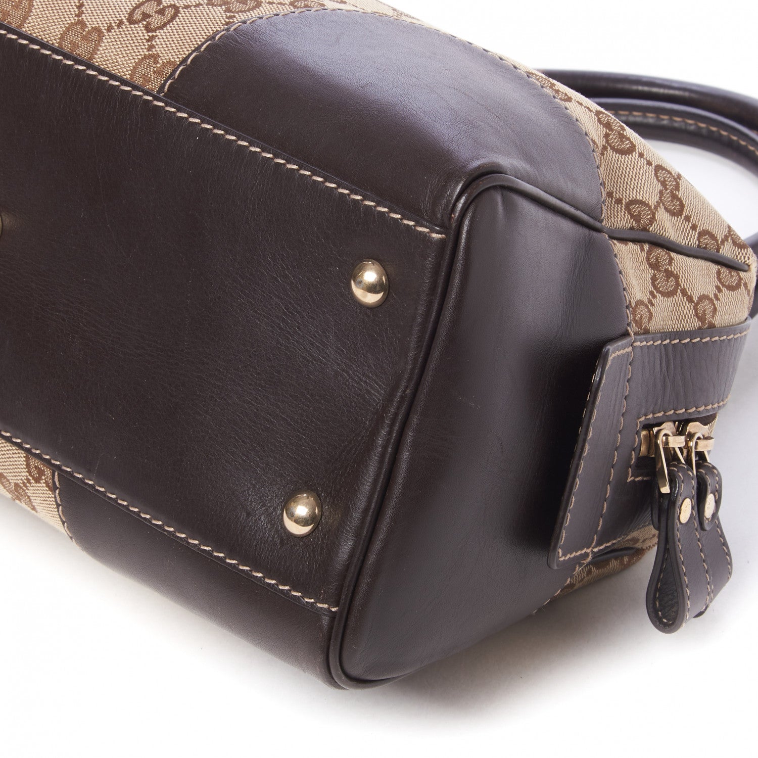 Gucci Monogram Heart GG Lovely Small Boston Dark Brown 4 of 8