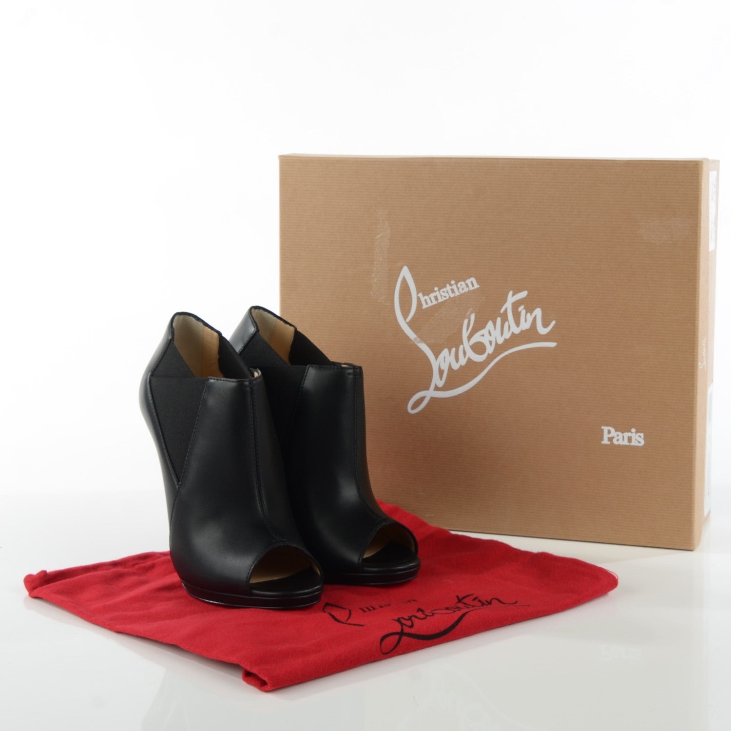 Christian Louboutin King Calf Bootstagram 120 Ankle Boots 38 Black 8 of 8