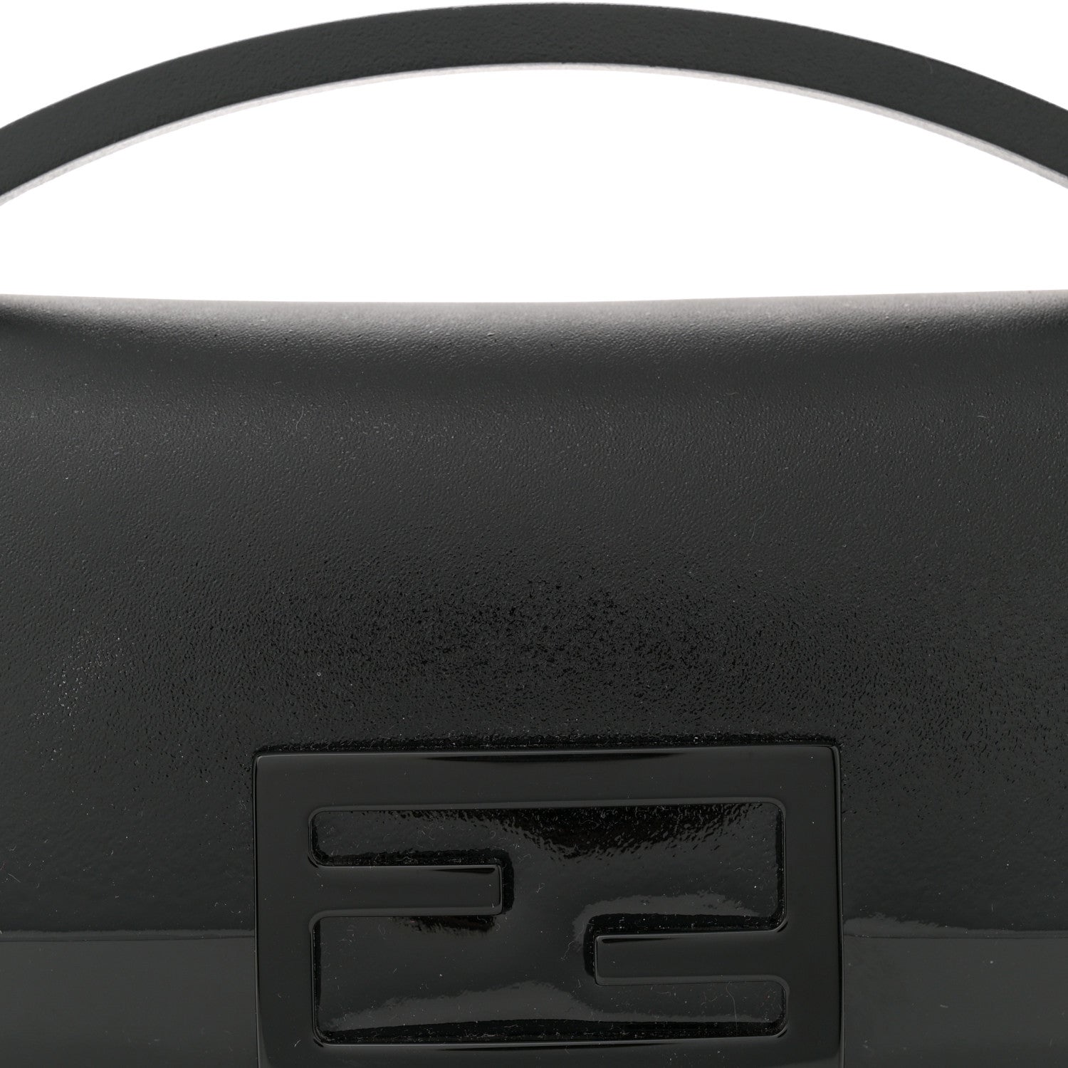 Fendi Vitello Liberty Sfumato Phone Baguette Black 8 of 10