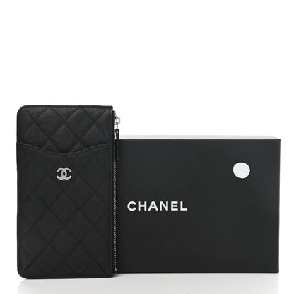 Chanel Caviar Quilted Classic Flat Wallet Pouch Black 8 of 8