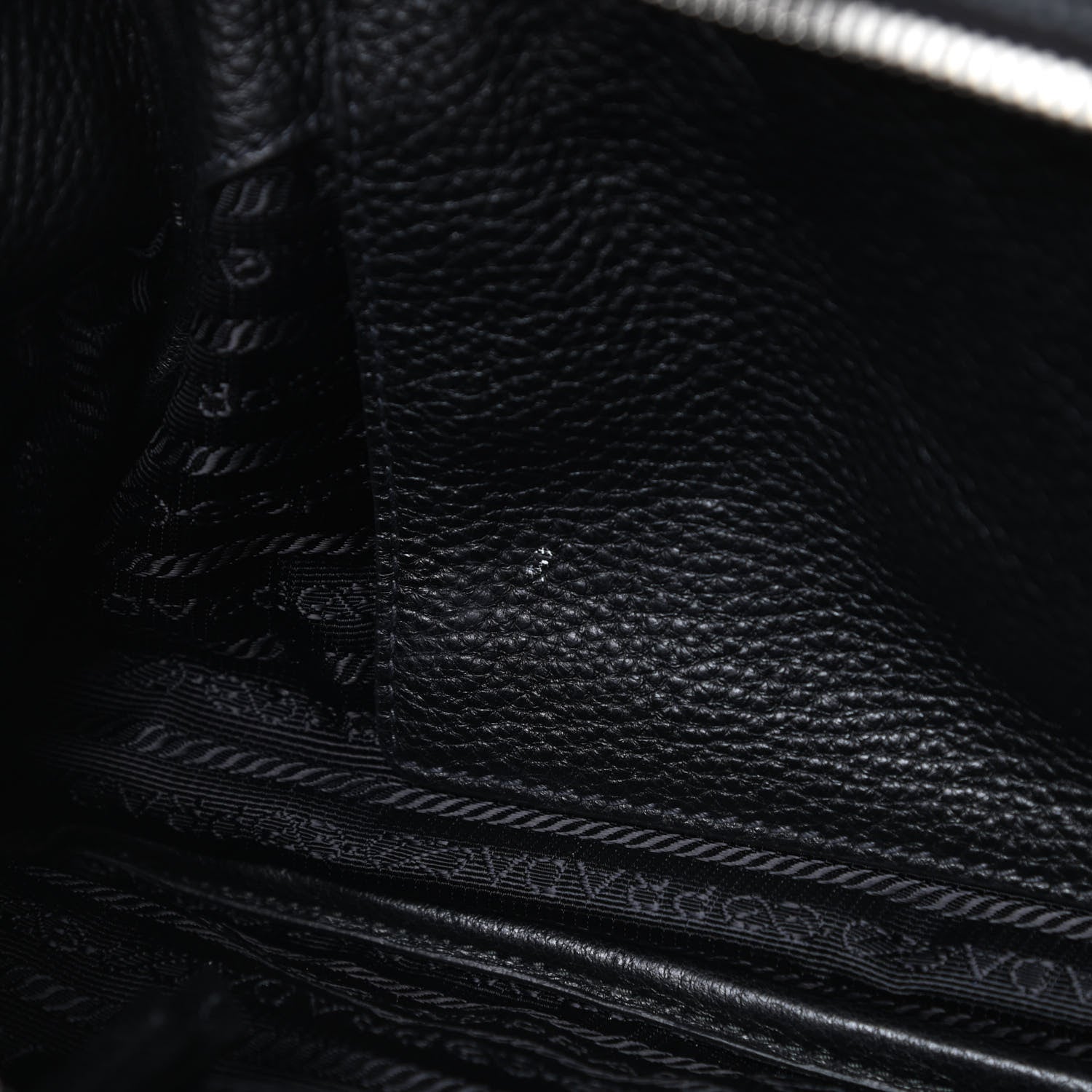 Prada Vitello Daino Dome Satchel Black 13 of 14