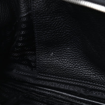 Prada Vitello Daino Dome Satchel Black 13 of 14