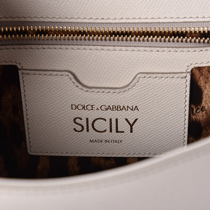 Dolce & Gabbana Dauphine Medium Miss Sicily Satchel White 6 of 9