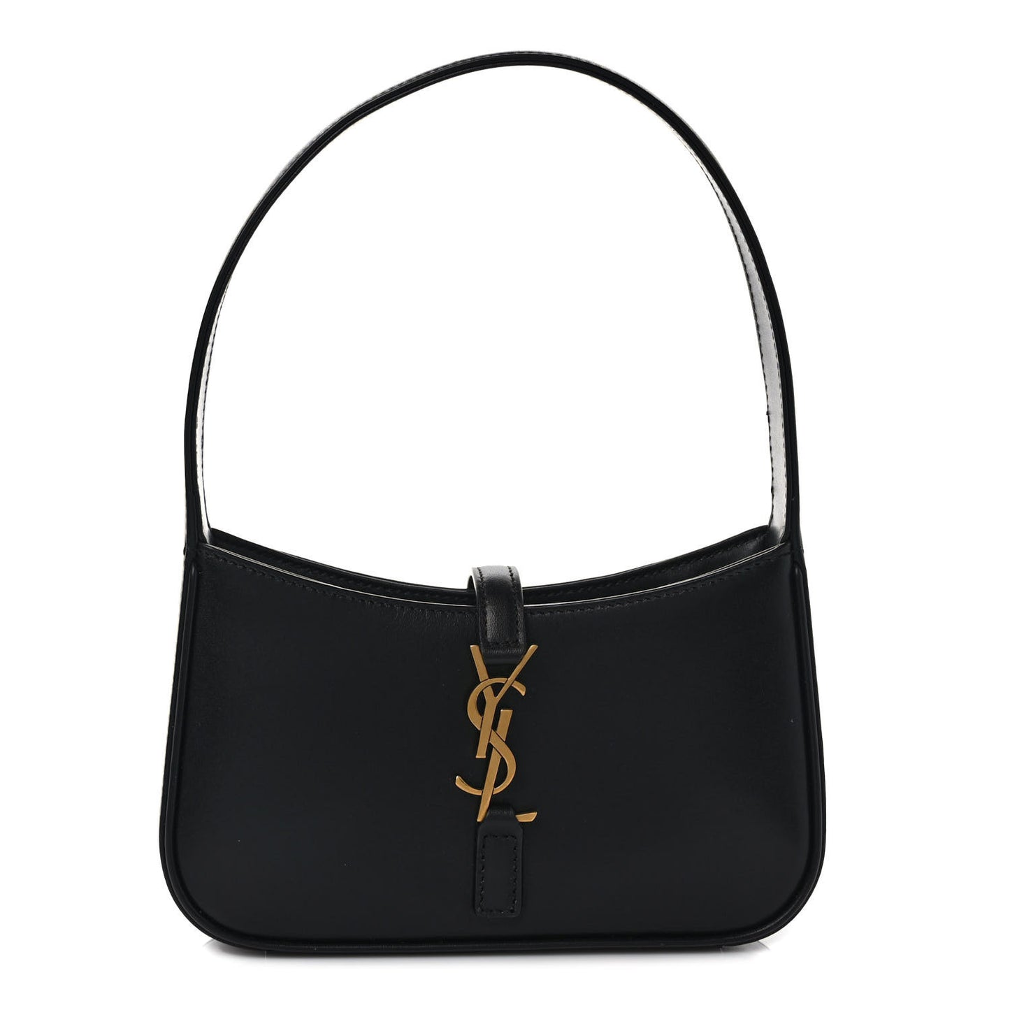 Smooth Calfskin Le 5 A 7 Mini Hobo Black