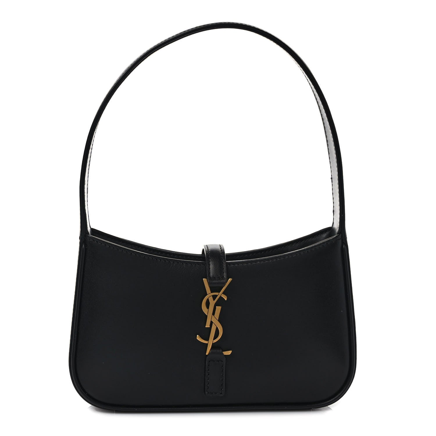 Saint Laurent Smooth Calfskin Le 5 A 7 Mini Hobo Black 1 of 7