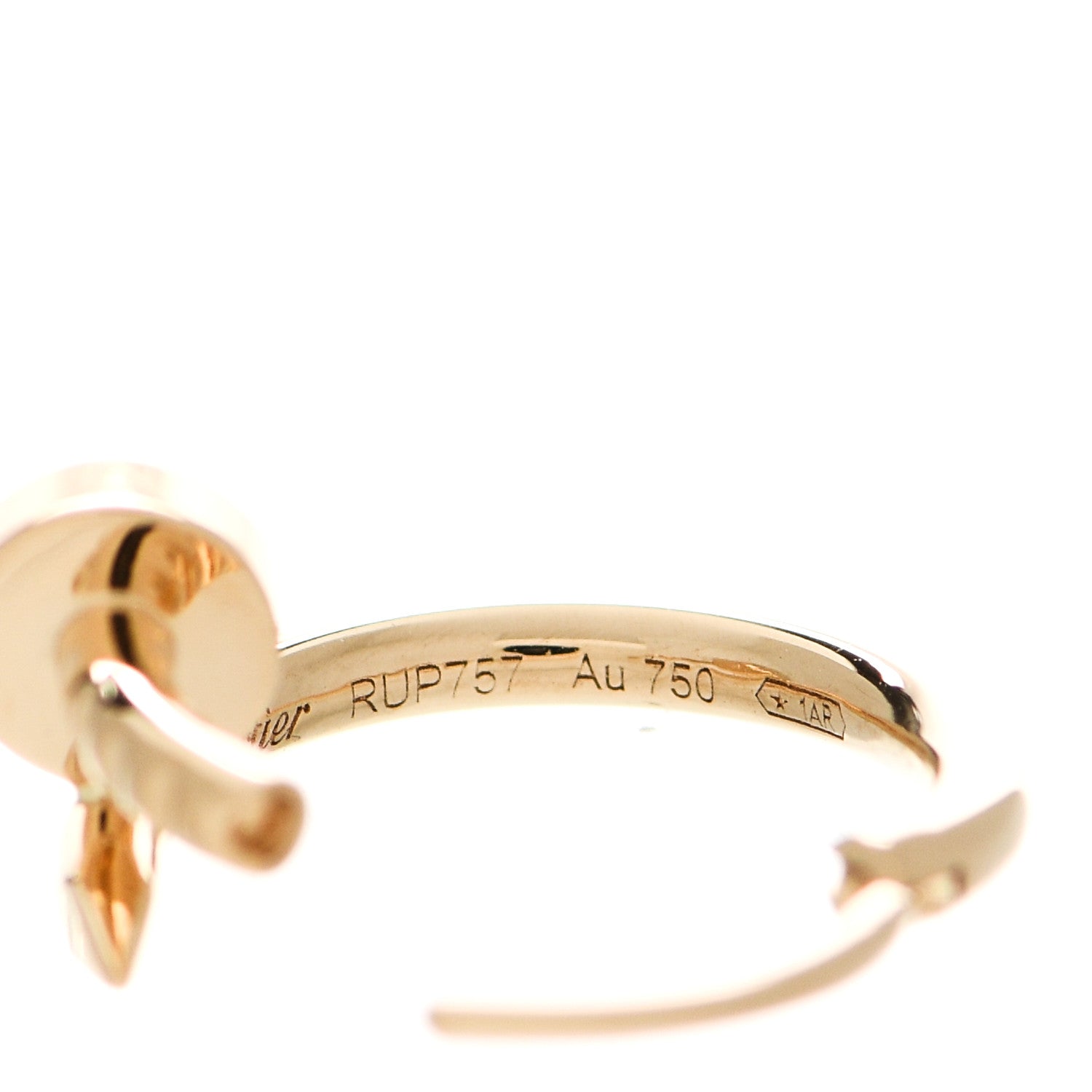 Cartier 18K Yellow Gold Juste Un Clou Hoop Earrings 5 of 7