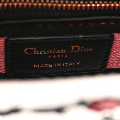 Christian Dior Canvas Florilegio Embroidered Mini Lady D-Lite White Multicolor 6 of 12