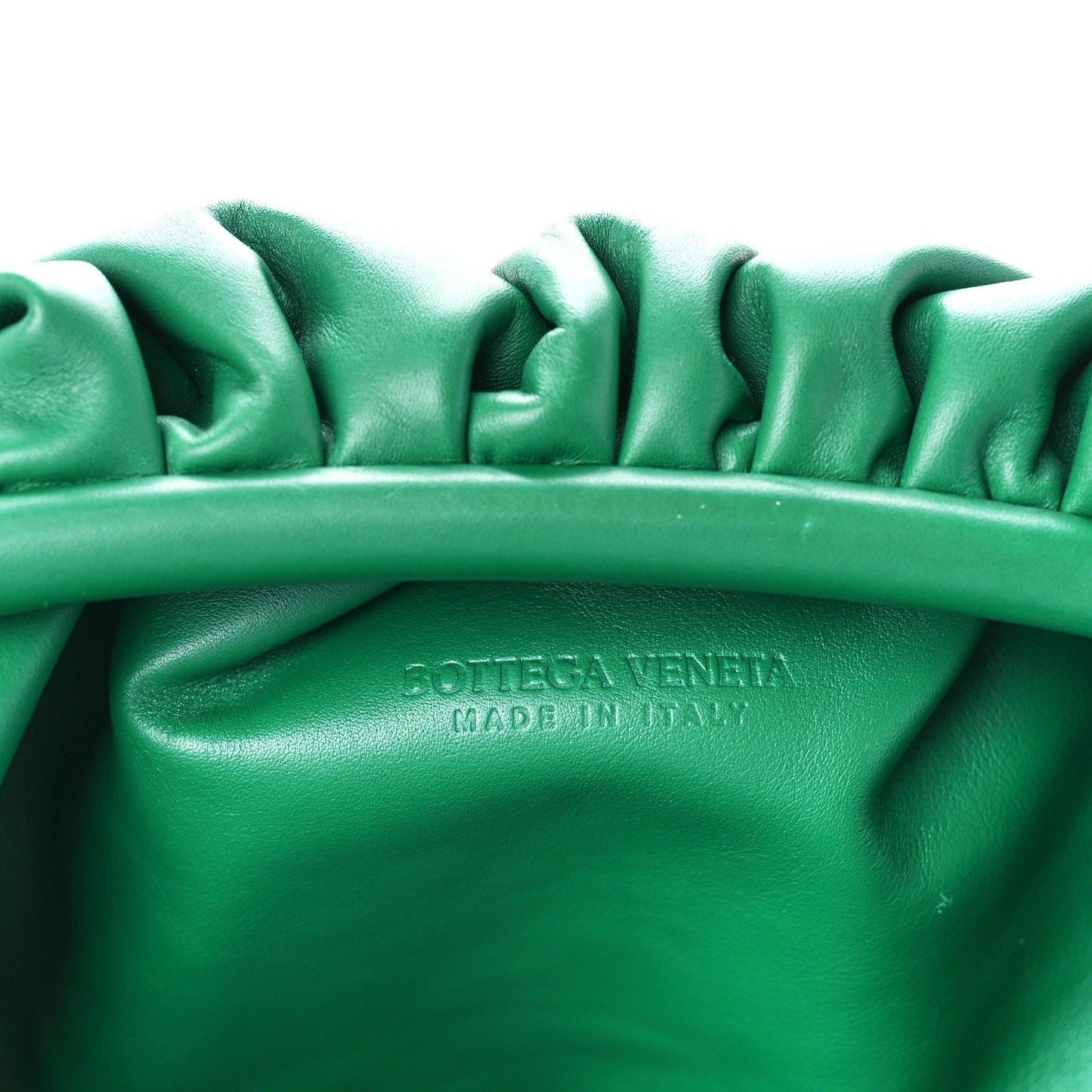 Smooth Butter Calf The Pouch Oversized Clutch Racing Green