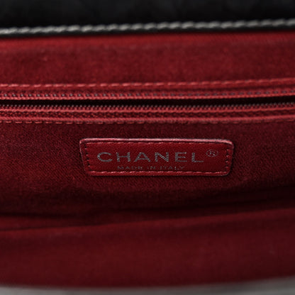 Chanel Aged Calfskin Quilted Small Pondichery Flap Dark Grey 6 of 12