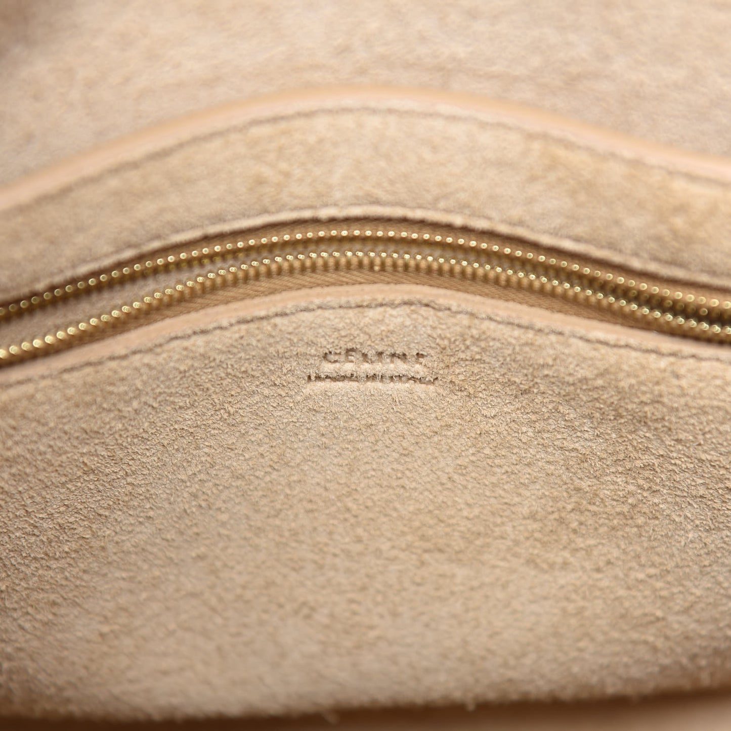 Soft Grained Calfskin Sangle Bucket Bag Dune