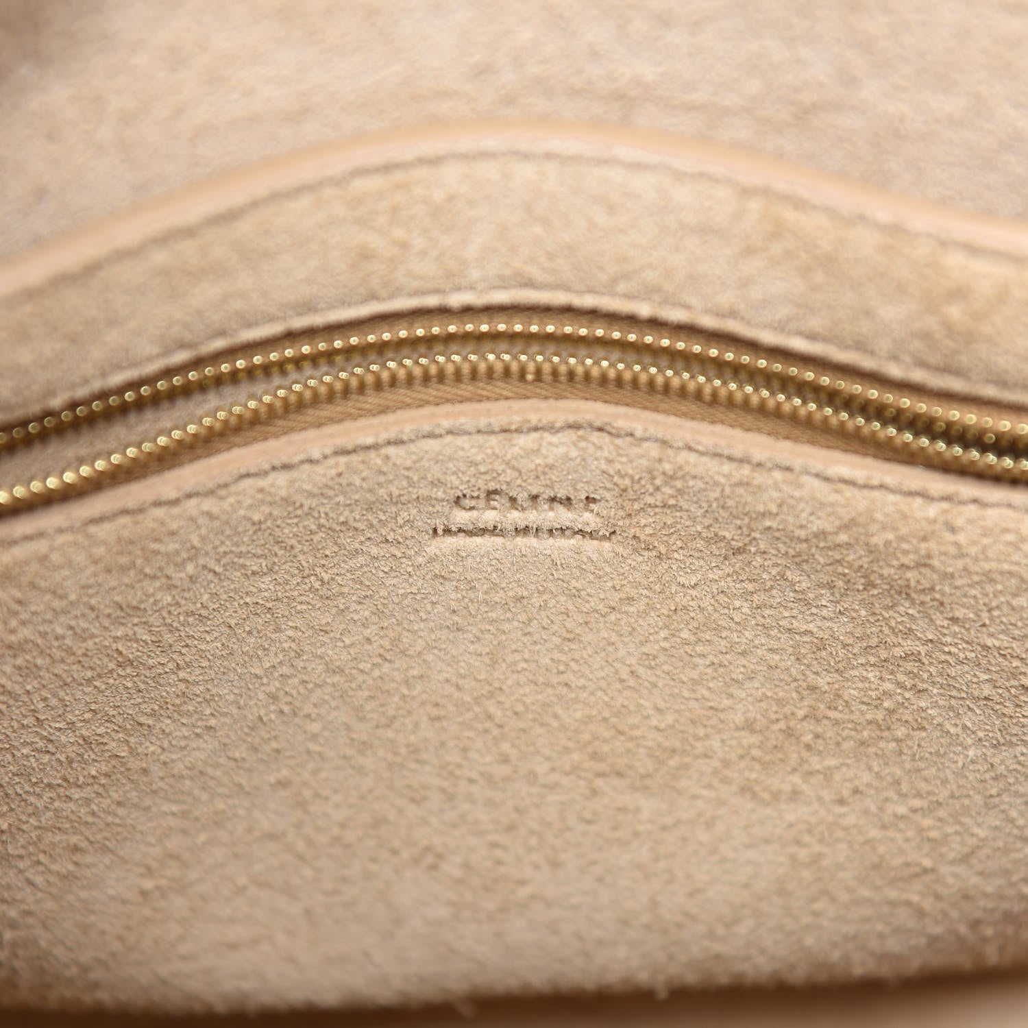 Celine Soft Grained Calfskin Sangle Bucket Bag Dune 7 of 10