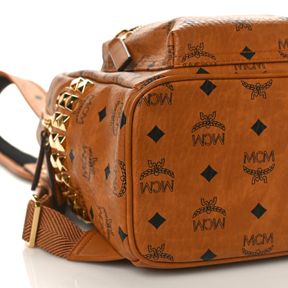 MCM Visetos Small Side Studs Stark Backpack Cognac 7 of 9