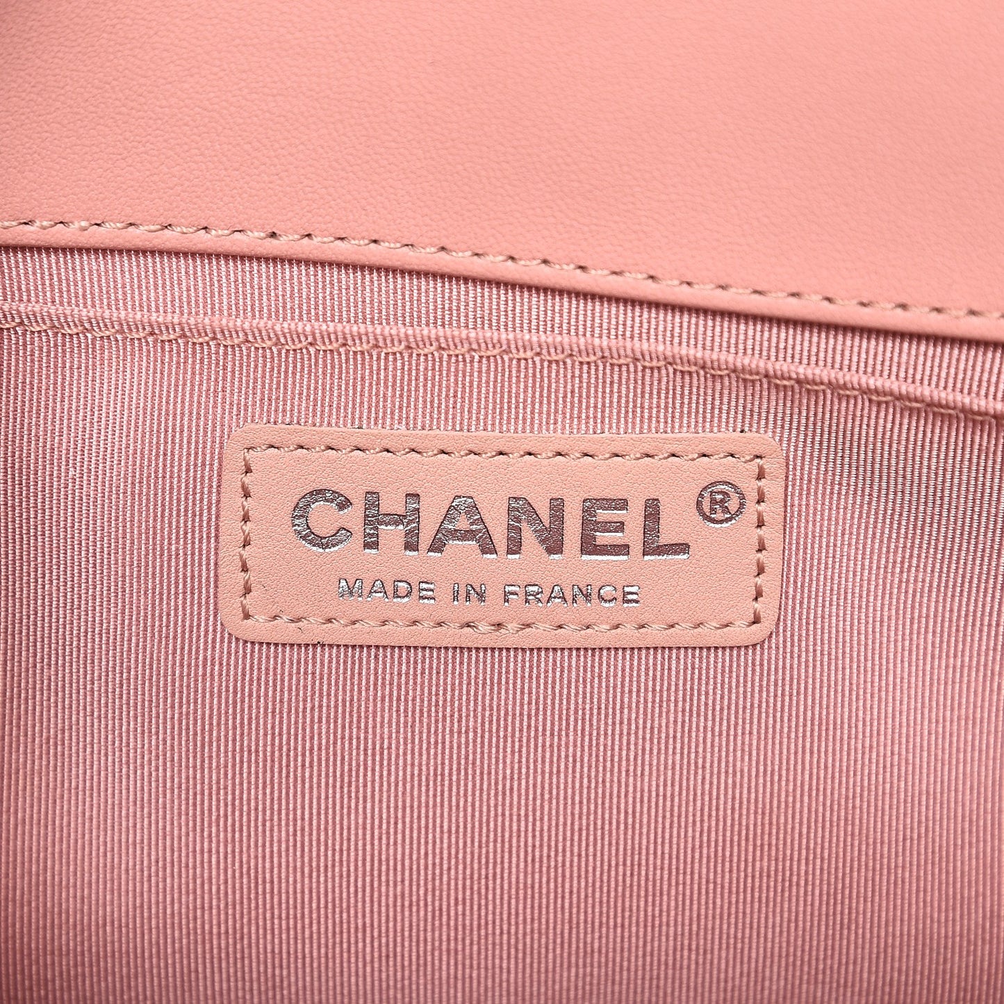 Lambskin Quilted Medium Boy Flap Light Pink