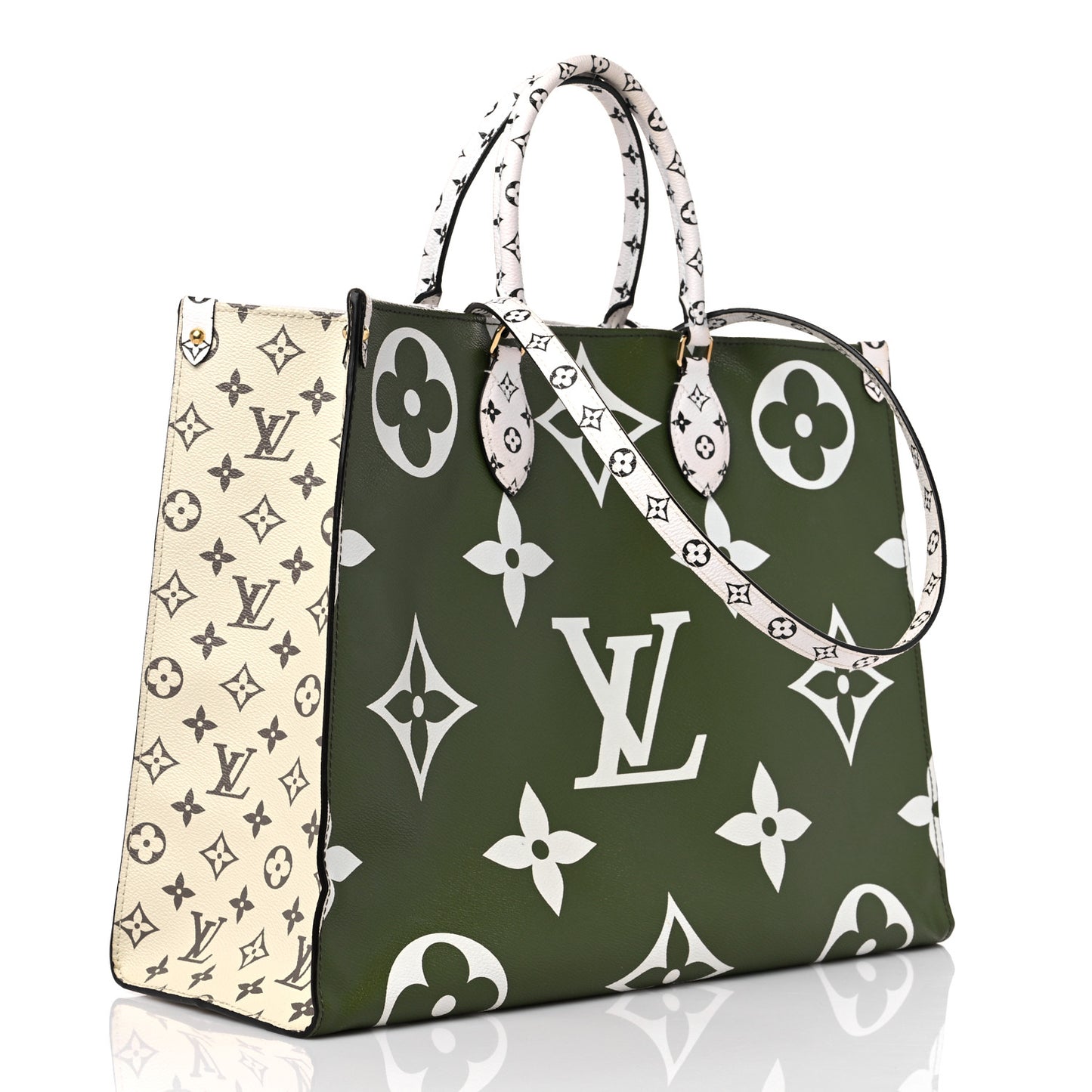 Monogram Giant Onthego GM Kaki Beige