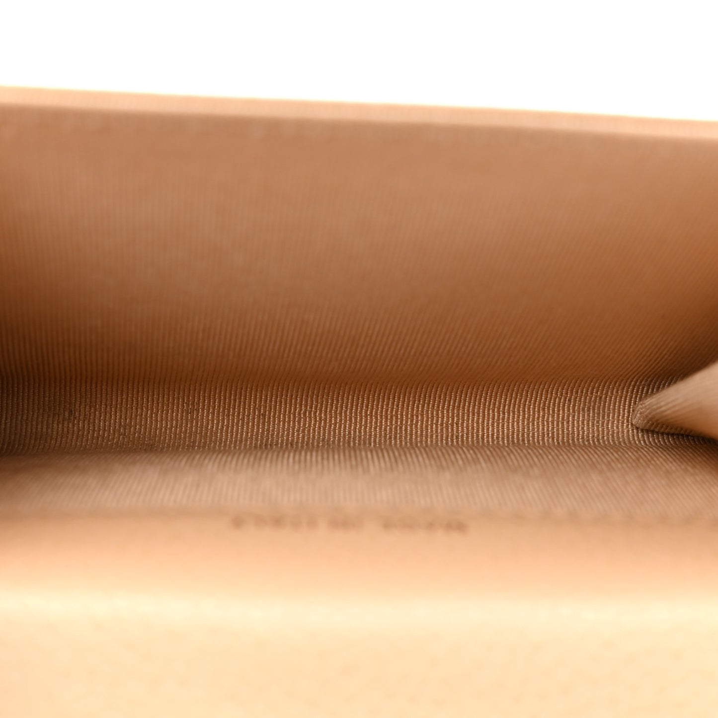 Caviar Quilted Flap Card Holder Wallet Beige