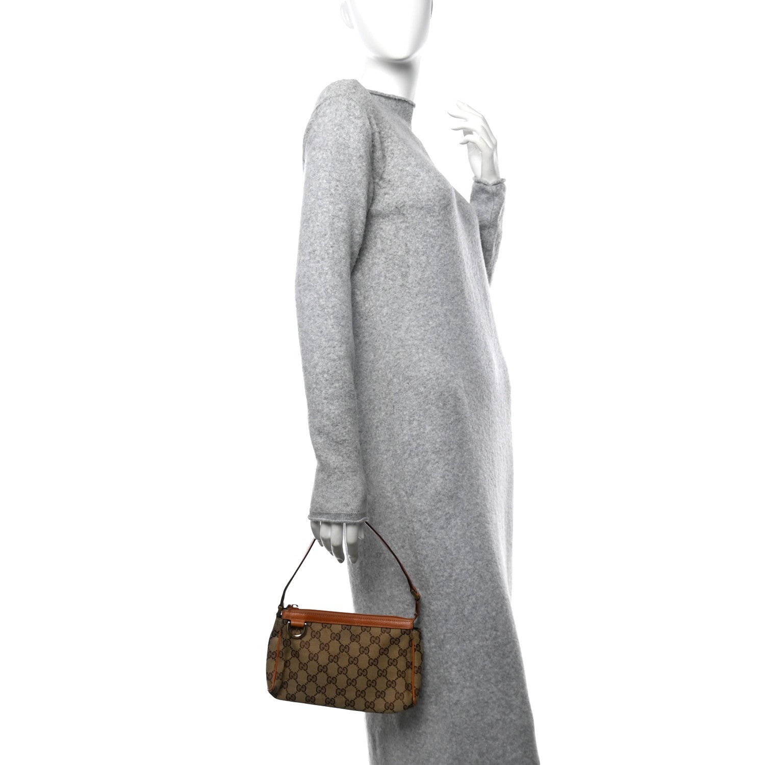 Gucci Monogram D Ring Cosmetic Case Light Brown 2 of 13