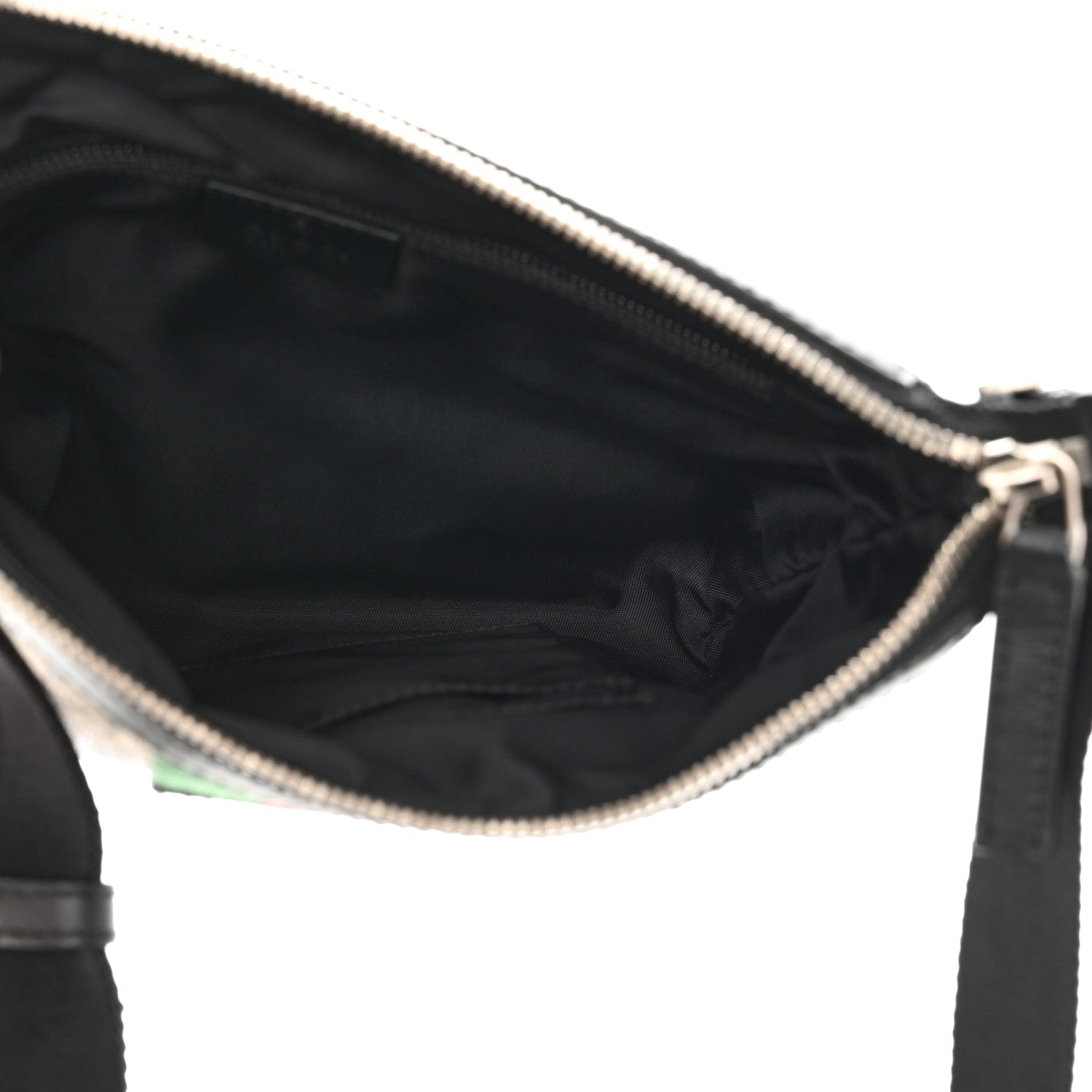 Gucci GG Supreme Monogram Web Messenger Bag Black 5 of 11